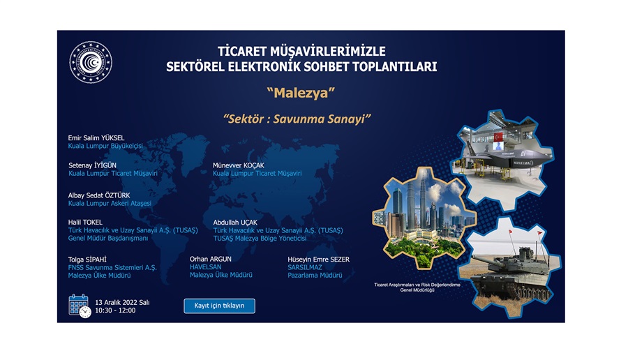 Ticaret Müşavirlerimizle Sektörel Elektronik Sohbet Toplantıları - Malezya